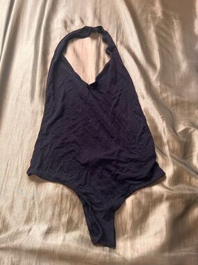 Black Halter bodysuit